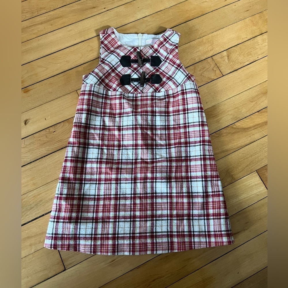 Janie and Jack red tartan plaid dress